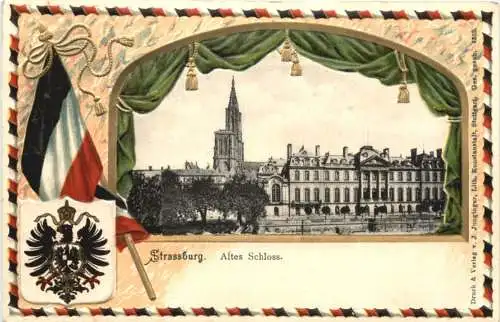 Strassburg - Altes Schloss - Litho -782546