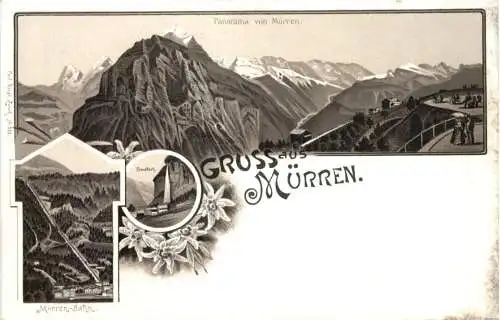 Gruss aus Mürrene - Litho -782606