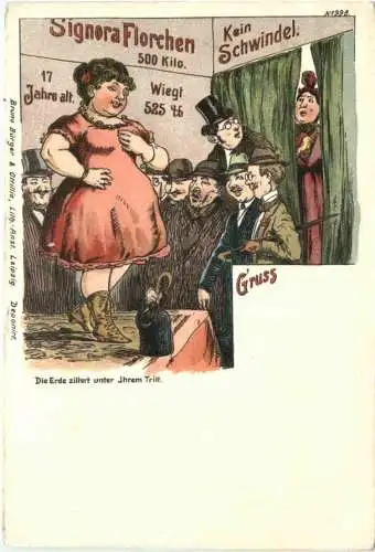 Zirkus - Signora Florchen 500 Kilo - Litho -782680