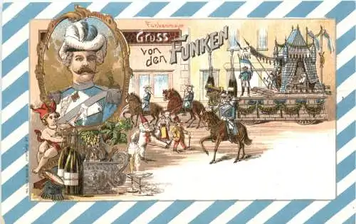 Köln - Gruss von den Funken - Carneval - Litho -782700