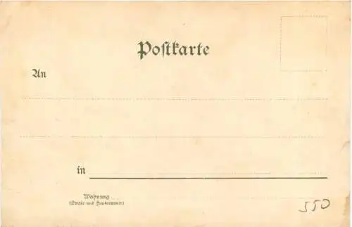 Leipzig - Gruss von der Messe - RiesenDame - Litho -782752