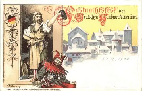 Fastnachtfest des Deutschen Handwerkervereins - Litho -782868