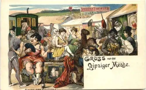 Leipzig - Gruss von der Messe - Litho -782858