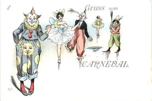 Gruss vom Carneval - Litho -782762