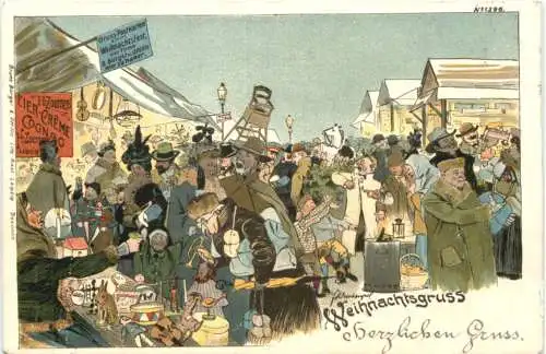 Elberfeld - Wheinachtsmarkt - Litho -782864