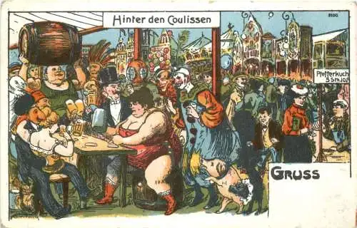 Leipzig - Gruss von der Messe - Litho -782862