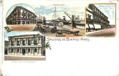 Argentina - Recuerdos de Buenos Aires - Litho -782948