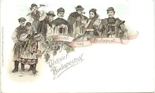 Gruss aus Budapest - Litho -782988