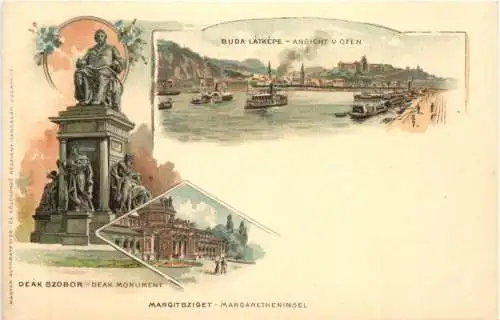 Gruss aus Budapest - Litho -782992