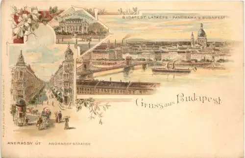 Gruss aus Budapest - Litho -782996