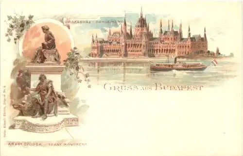 Gruss aus Budapest - Litho -782990