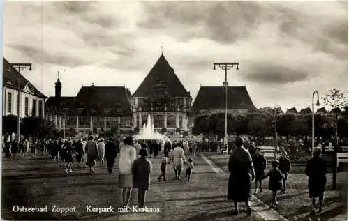 Ostseebad Zoppot - Kurpark mit Kurhaus -625352