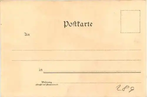 Dampfer - Heimat Ade - Künstler Bartels - Litho -783154