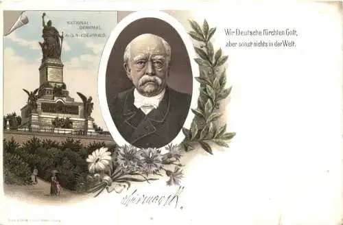 Niederwald - Bismarck - Litho -783122