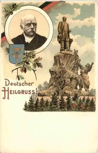 Deutscher Heilgrusse - Bismarck - Litho -783116