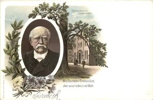 Herrenhaus Schönhausen Elbe - Bismarck - Litho -783126