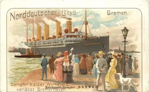 Bremerhaven - Norddeutscher Lloyd - Dampfer Kaiser Wilhelm II -783186