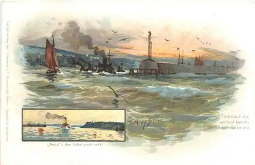 Sassnitz - Litho - Künstler Willy Stöwer -783368