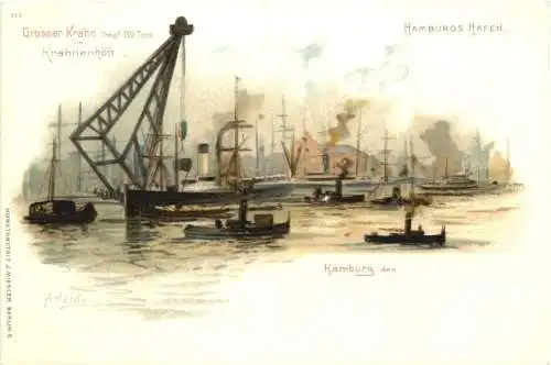 Hamburg - Grosser Krahn - Litho -783396