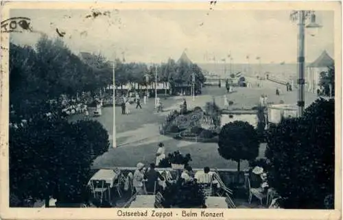 Ostseebad Zoppot - Beim Konzert -625346