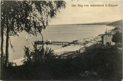 Der Steg von Adlershorst bei Zoppot -624998