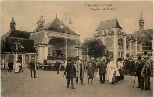 Ostseebad Zoppot - Kurgarten mit Orchestr -625046