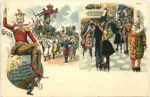 Gruss vom Carneval - Litho - Waldkirch -783468