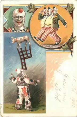 Zirkus - Clown - Litho -783424