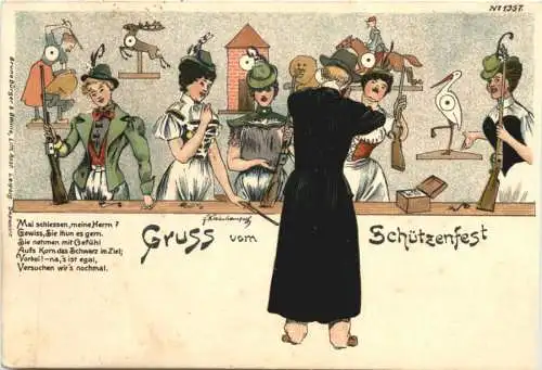 Gruss vom Schützenfest - Litho -783476