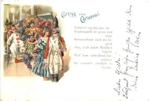 Gruss vom Carneval - Litho -783462