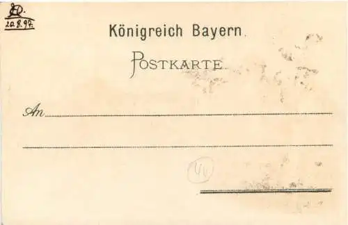 Nürnberg - Deutsches Bundesschiessen 1897 - Litho -783594