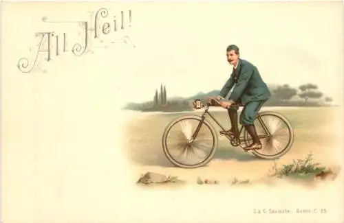 Fahrrad - All Heil - Litho -783520