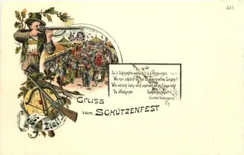 Schützenfest - Gut Ziel - Litho -783608