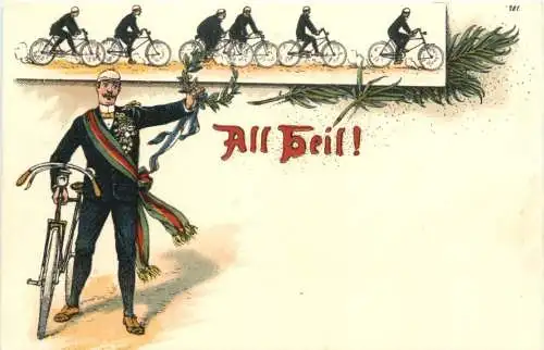 Fahrrad - All Heil - Litho -783512