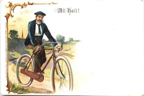 Fahrrad - All Heil - Litho -783540