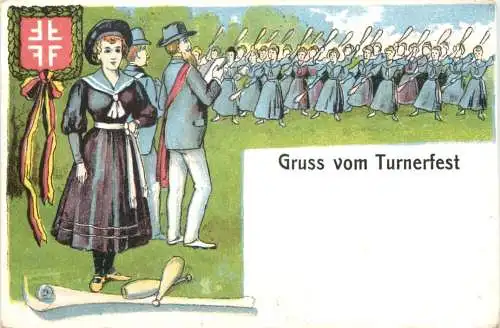 Gruss vom Turnerfest - Litho -783552