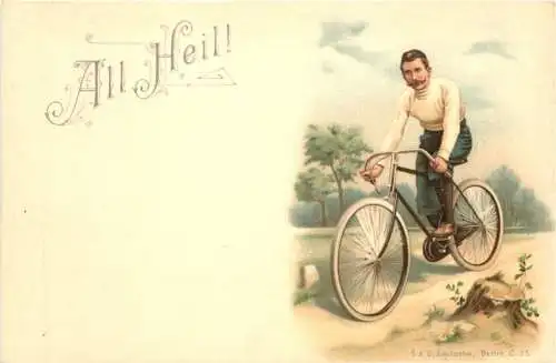 Fahrrad - All Heil - Litho -783522