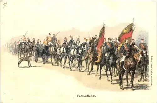 Studentika - Festauffahrt - Litho -783656