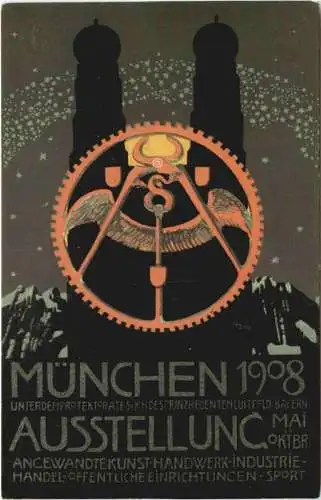 Ausstellung München 1908 - Litho -783716