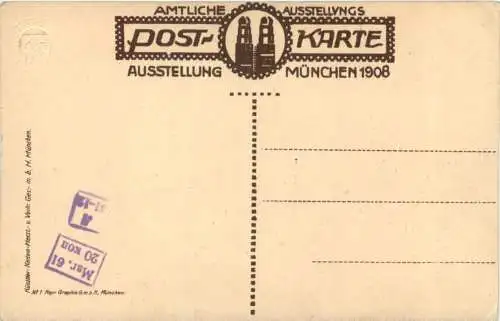 Ausstellung München 1908 - Litho -783716