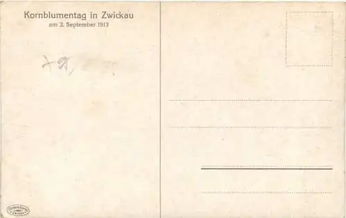 Zwickau - Kornblumentag 1913- Litho -783698