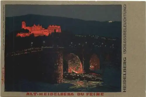 Alt-Heidelberg du Feine - Litho -783758