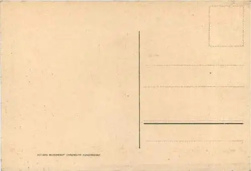 München - Bockbier im Löwenbräu Keller - Künstler Otto Obermeier - Litho -783706