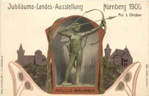 Nürnberg - Landes Ausstellung 1906 - Künstler H. Bek Gran -783746