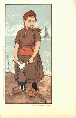 Künstler AK Kallmorgen - Litho - Von der Wasserkant -783770