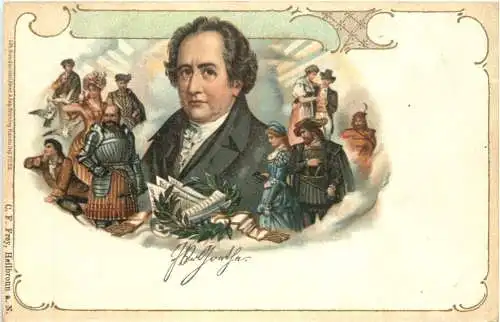 Goethe - Litho - Verlag Brüning Hanau -783944