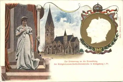 Königsberg - Einweihung Gedächtniskirche - Litho - Ganzsache PP15 D9 -784008