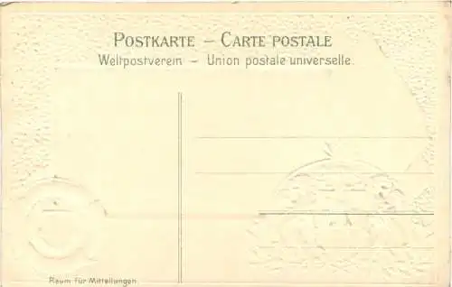 Hamburg - Am Jungfernstieg - Litho - Prägekarte -783994