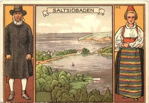 Saltsiöbaden - Litho - Sweden -783972