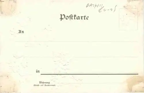 Gruss aus Sachsen - Wappen - Prägekarte Litho -784014